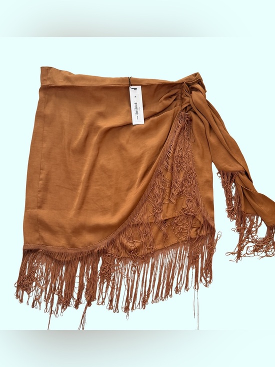 Steve Madden Other - NWT Steve Madden Rust Brown Fringe Sarong Wrap